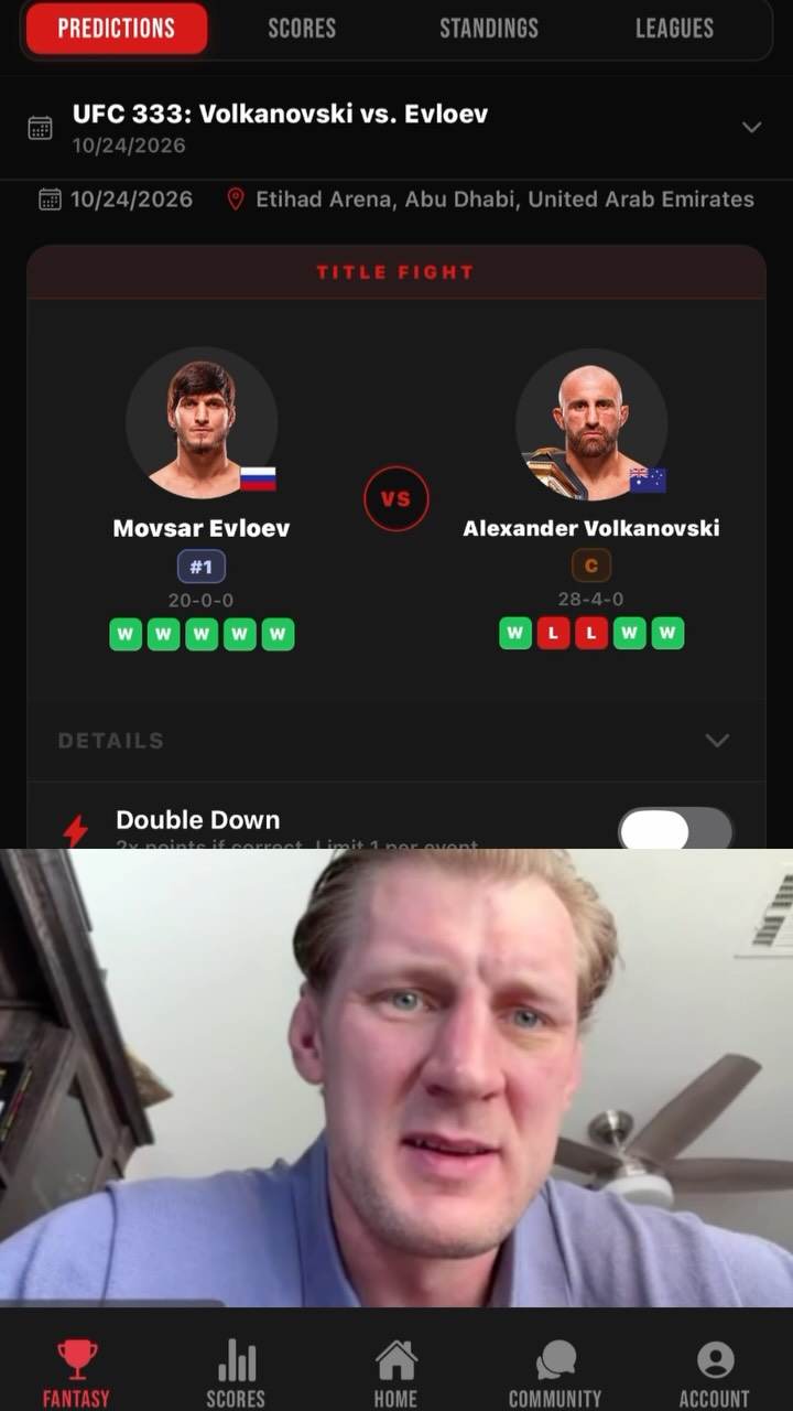 Volkov's MainCard picks for UFC 333...