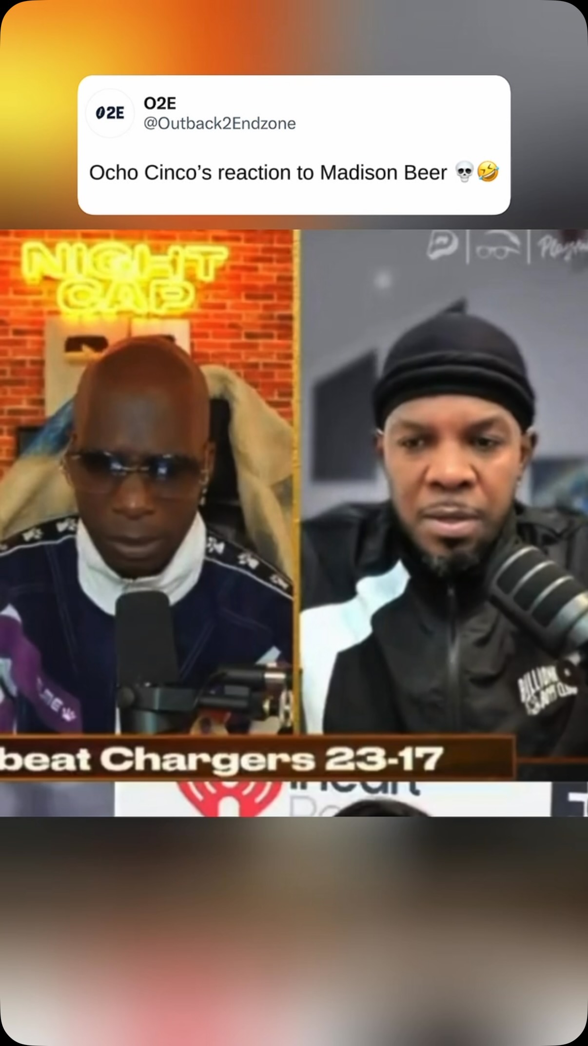 Ocho Cinco's reaction to Madison Be...