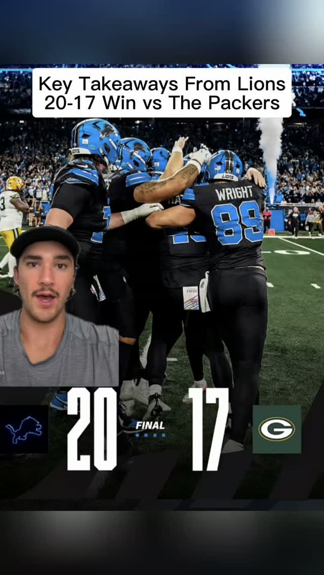 Key Takeaways From Lions 20-17 Win ...
