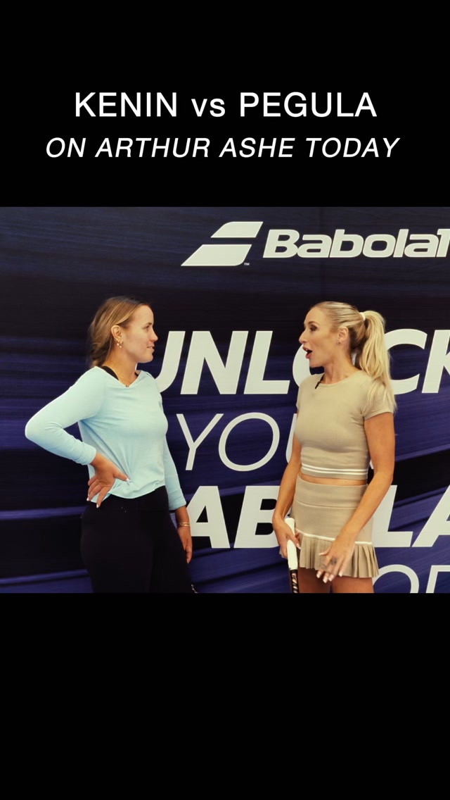 Sofia Kenin before her US Open matc...