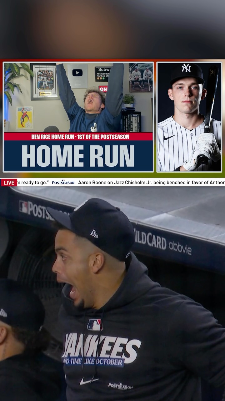 Ben Rice hits a home run for the Ya...
