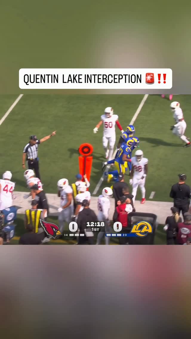 Quentin Lake intercepts Jacoby Bris...