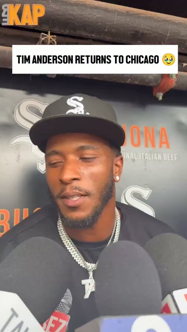 Tim Anderson speaks to the media ab...