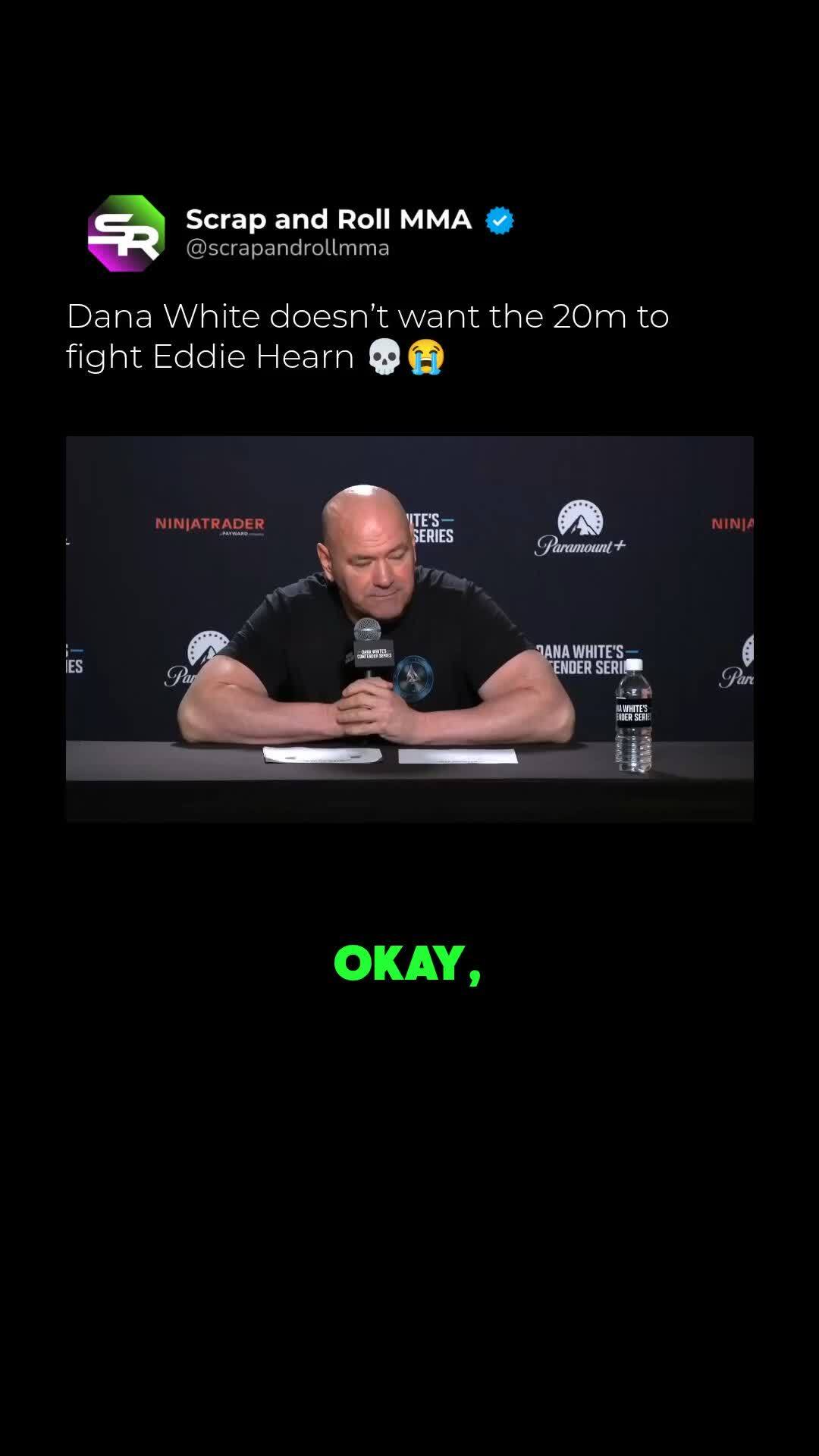 Dana White's Priceless Reaction to ... on MILLIONS Dana White's Priceless Reaction to ...