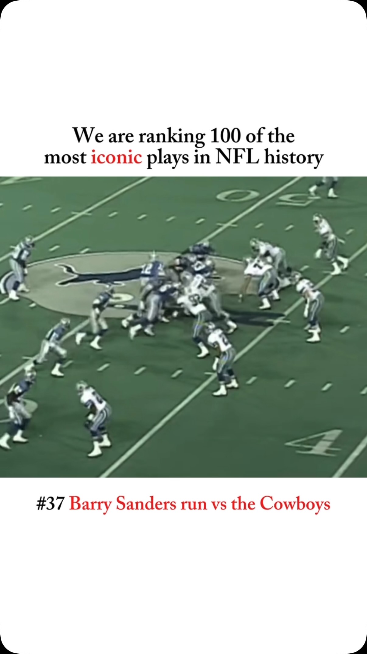 Barry Sanders' iconic 47-yard touch...