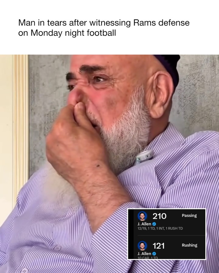 Man in tears after Rams defense str...