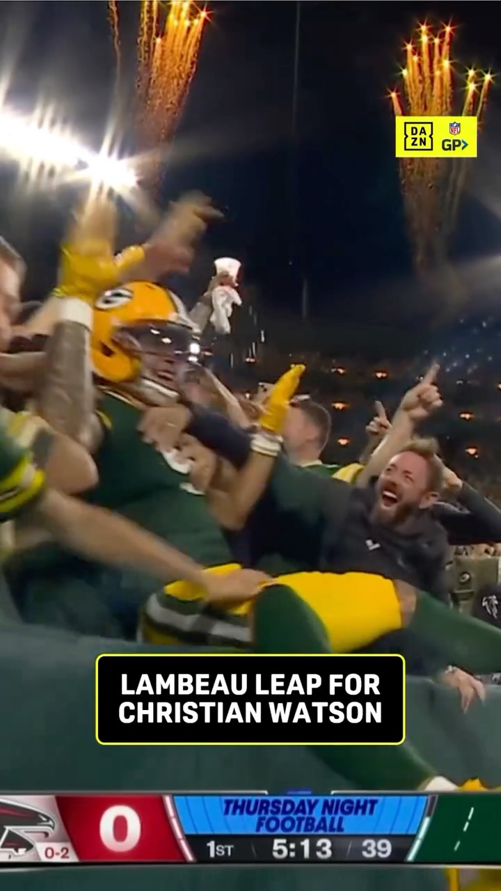 Christian Watson's Lambeau Leap tou...