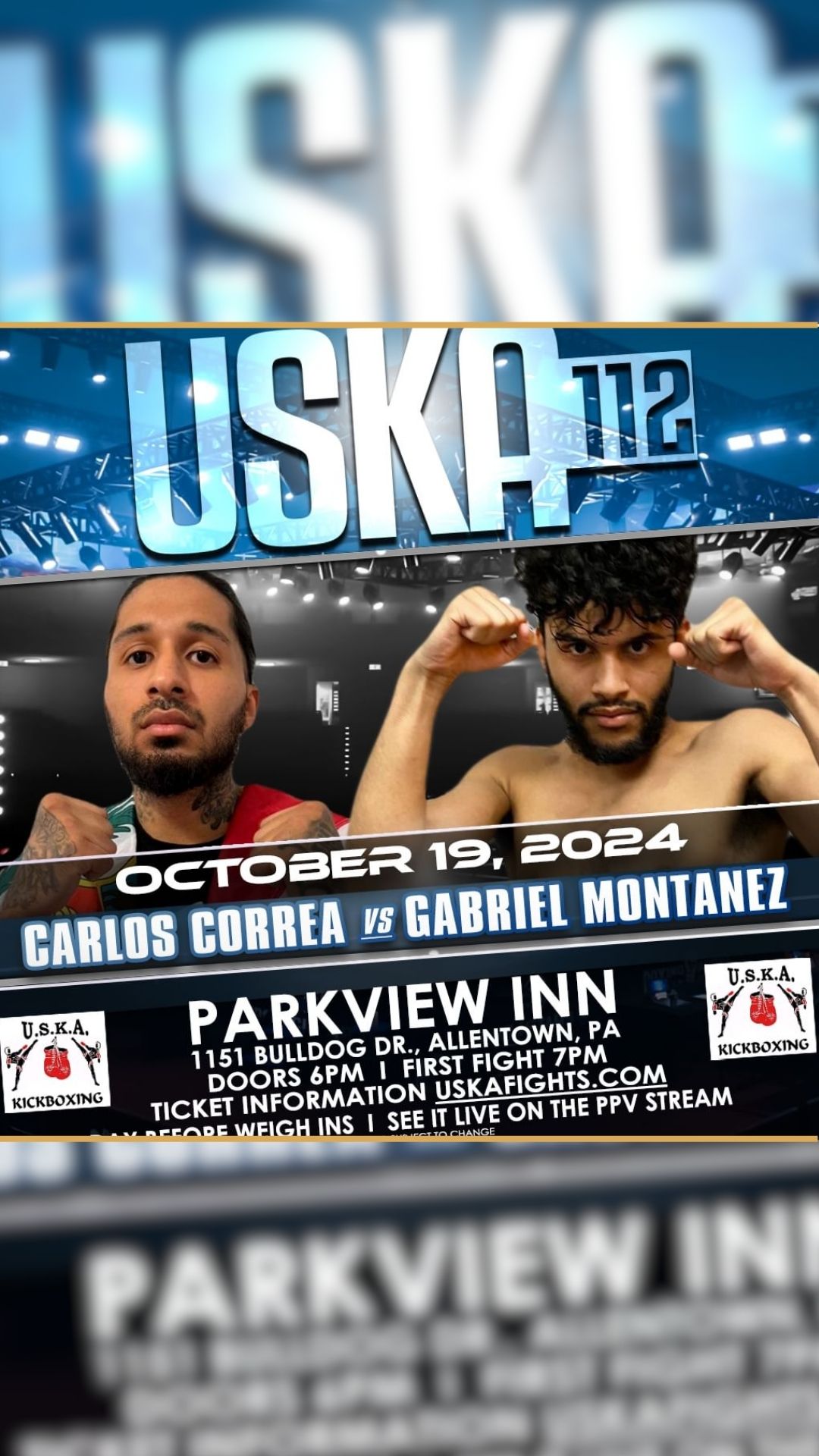 USKA Kickboxing: Correa vs. Montane...