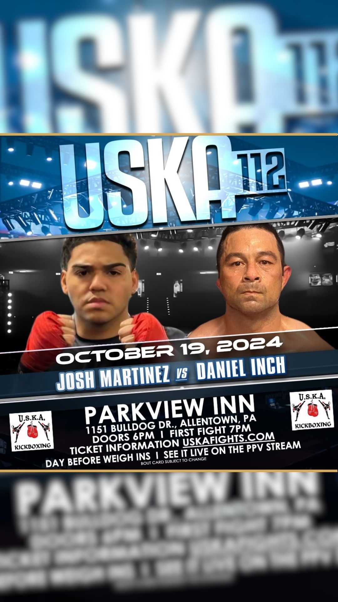 USKA Kickboxing: Inch vs. Martinez ...