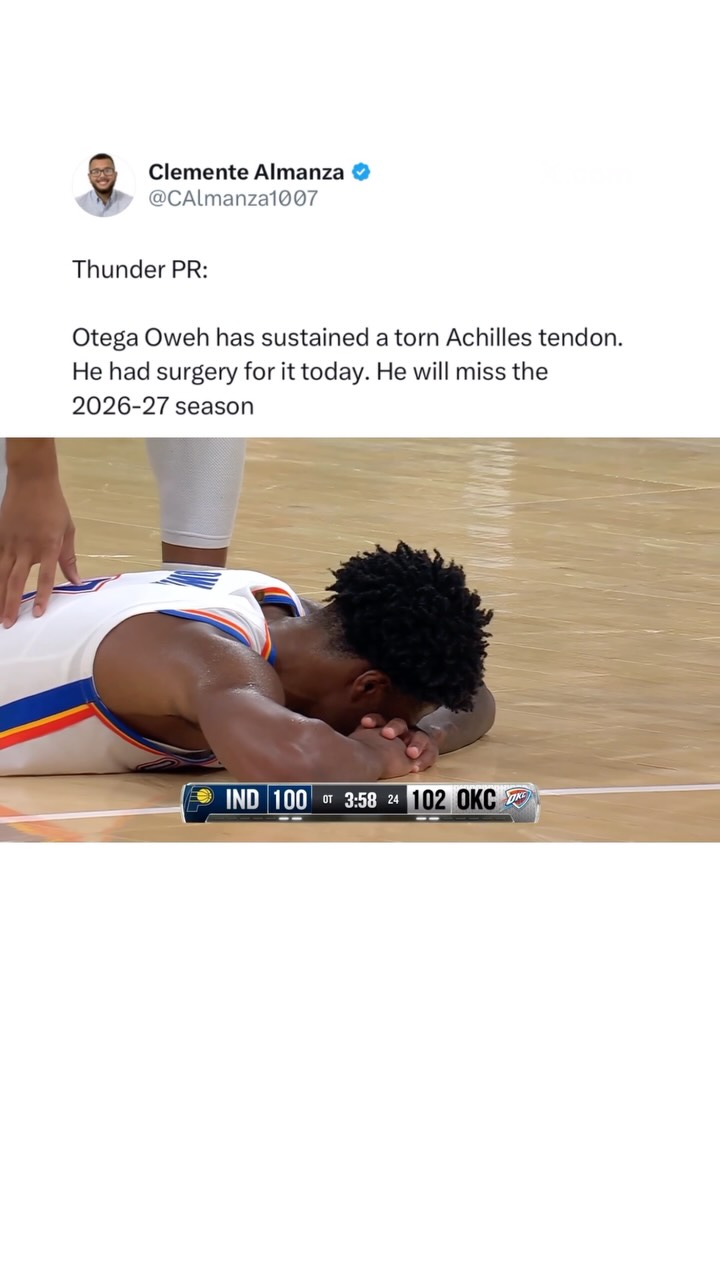 Otega Oweh suffers torn Achilles, o...