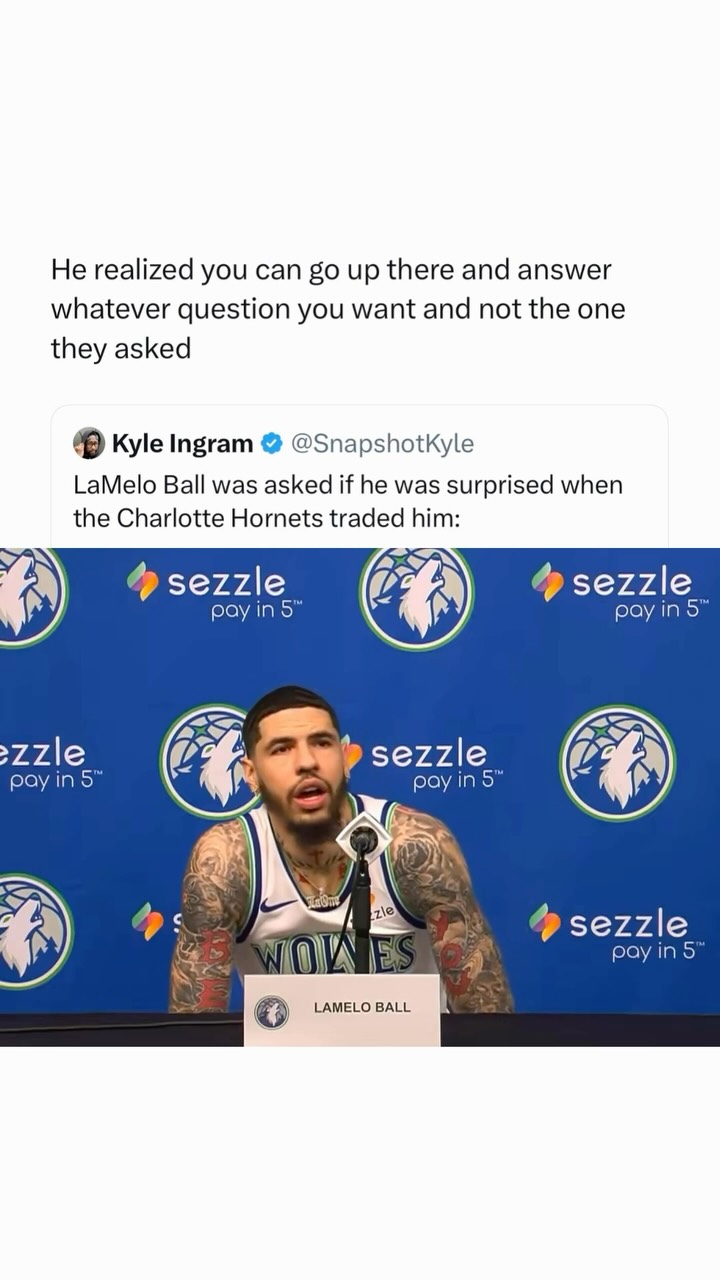 LaMelo Ball talks about being trade...