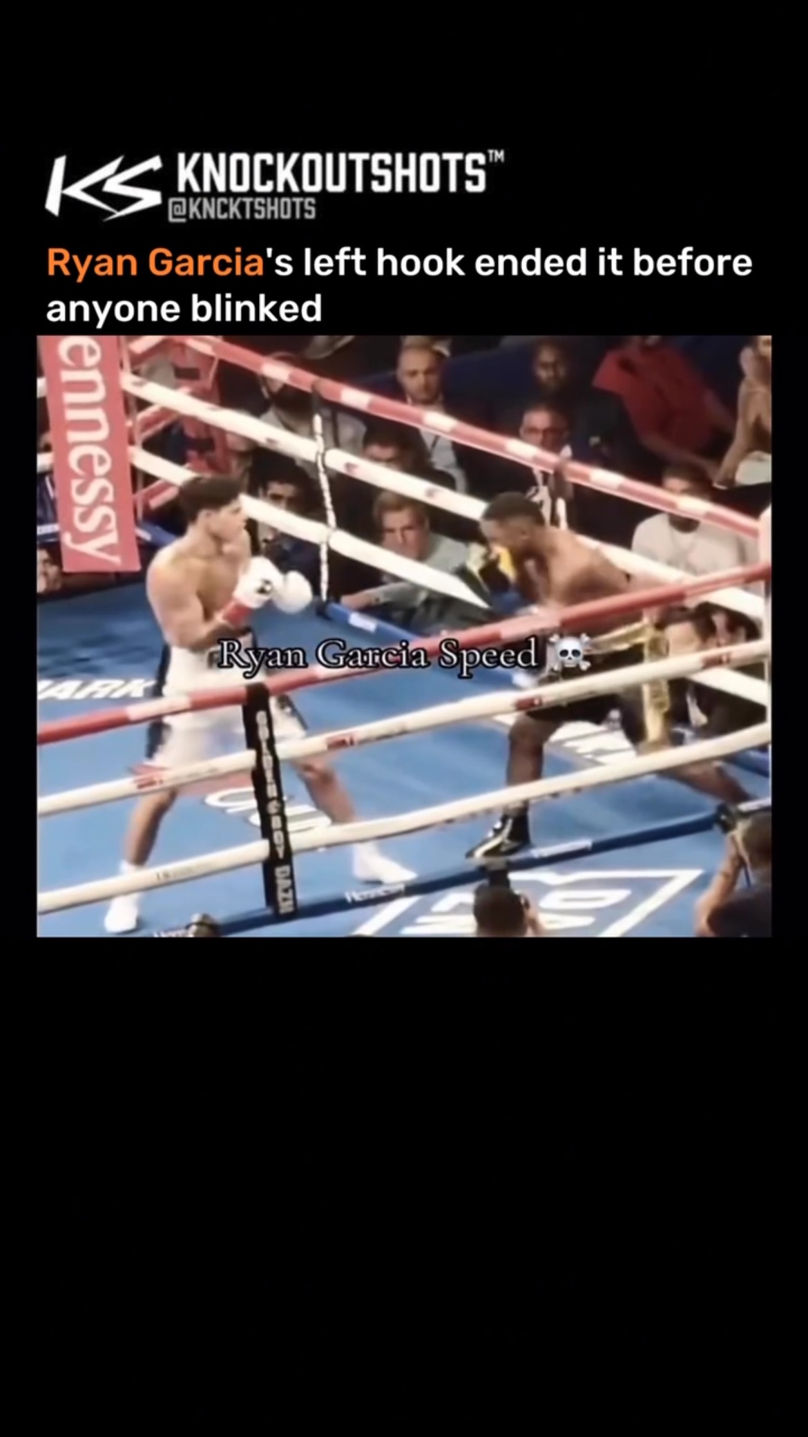 Ryan Garcia's lightning-fast left h...