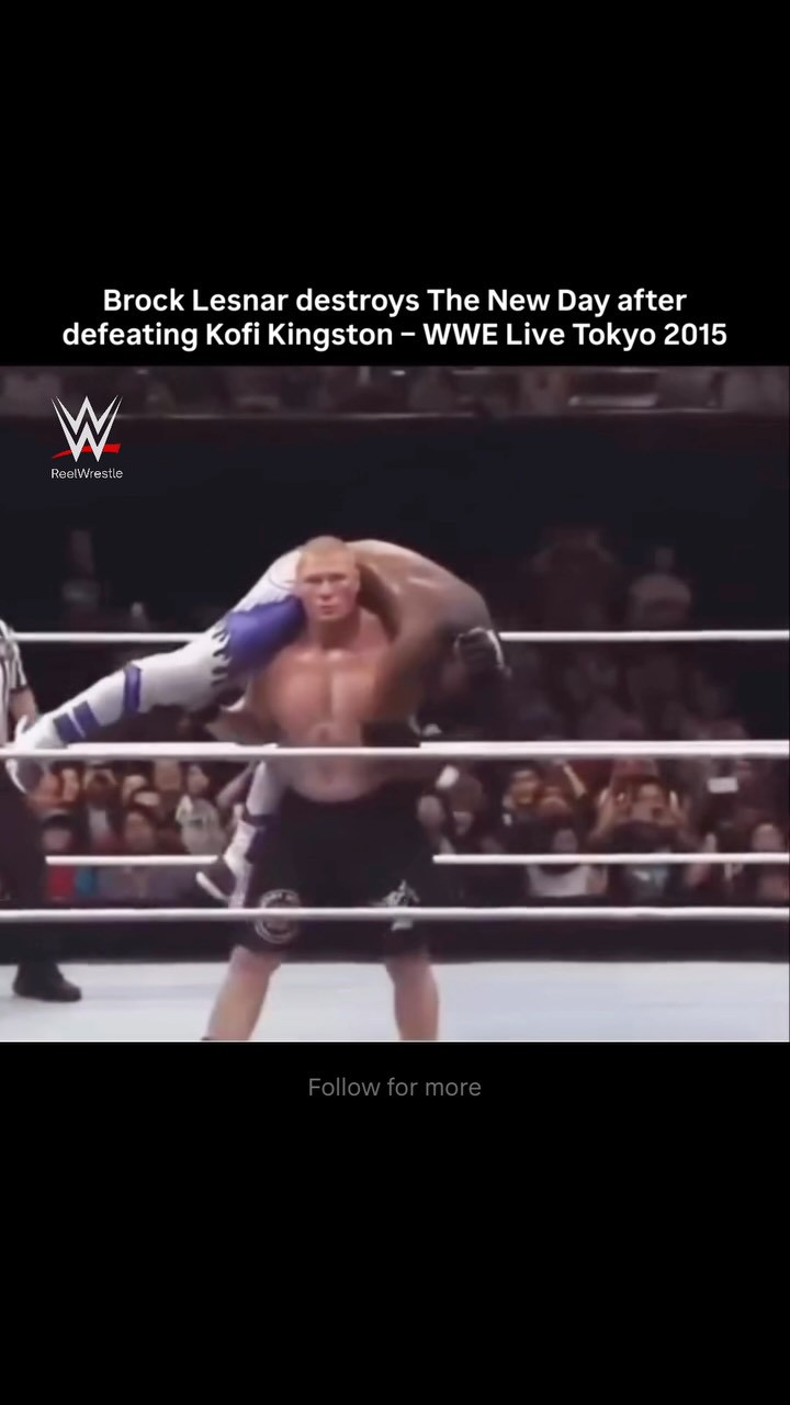 Brock Lesnar takes down The New Day...