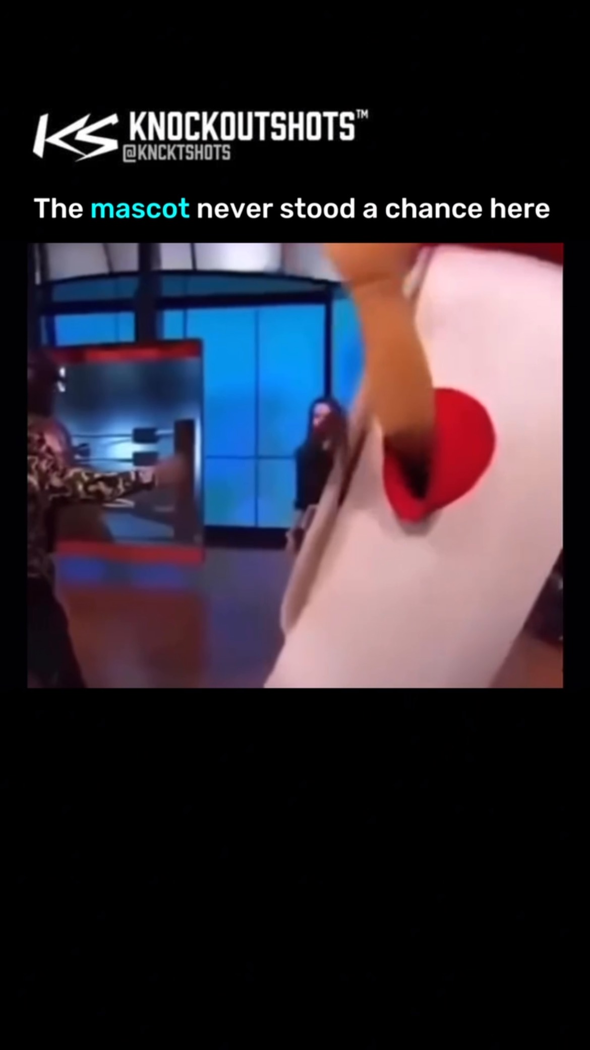 Deontay Wilder vs the Mascot on Liv...
