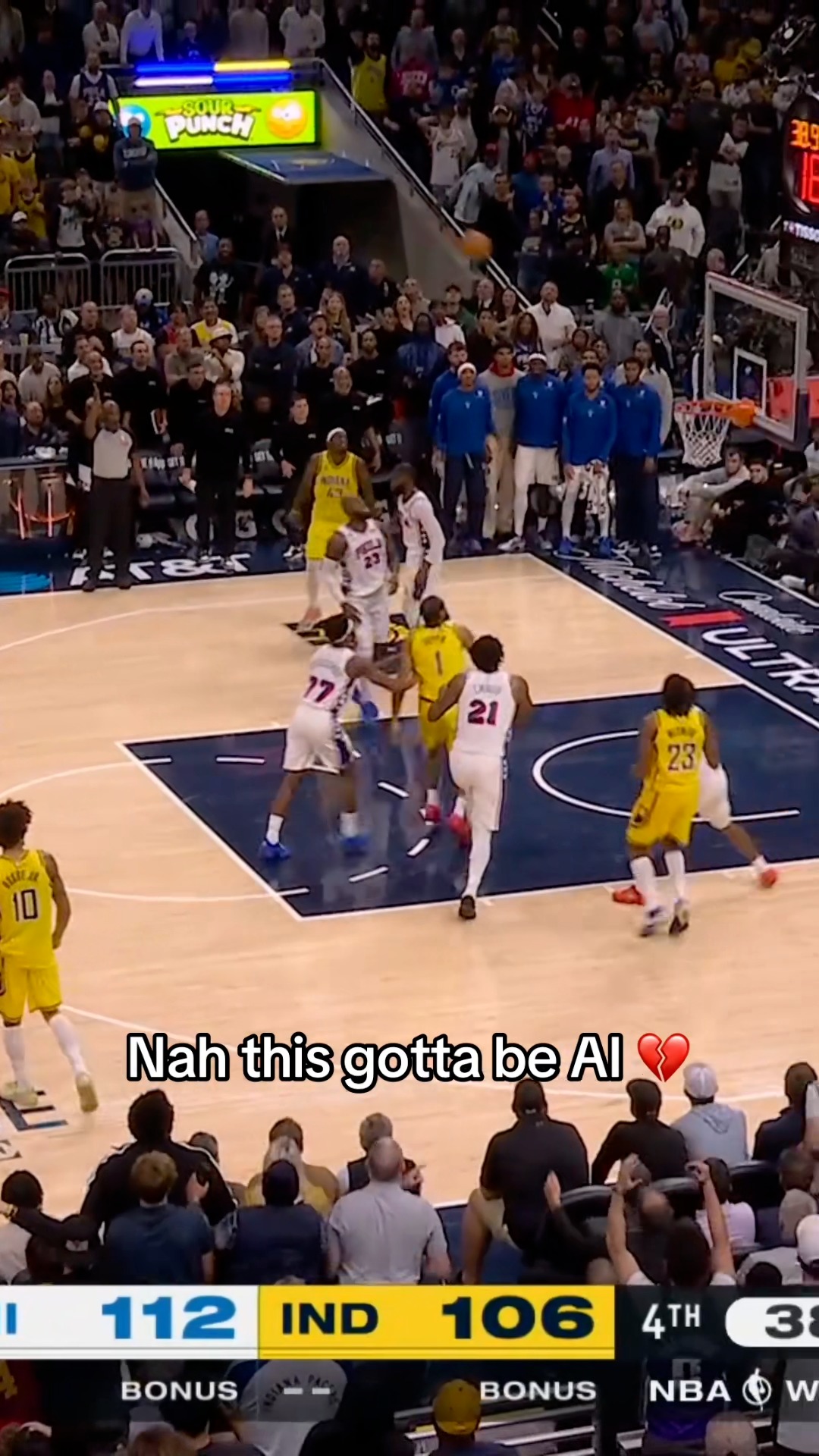 Nah this gotta be AI: a basketball ...