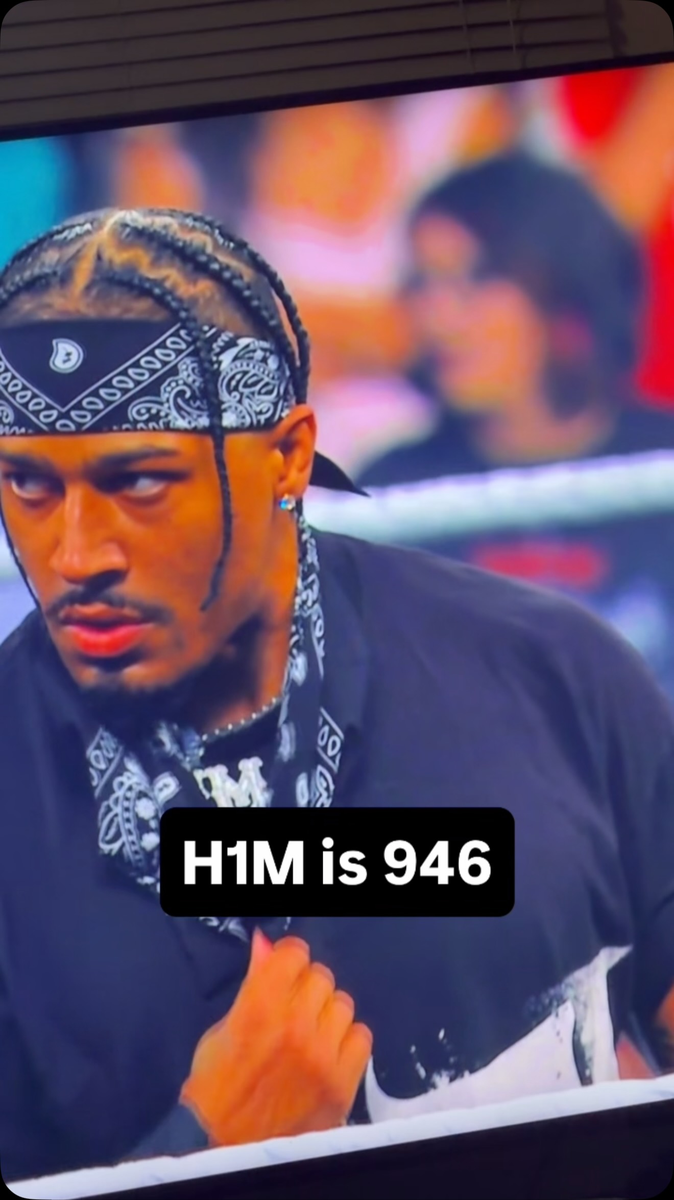 A pro wrestler on screen, possibly ... on MILLIONS A pro wrestler on screen, possibly ...