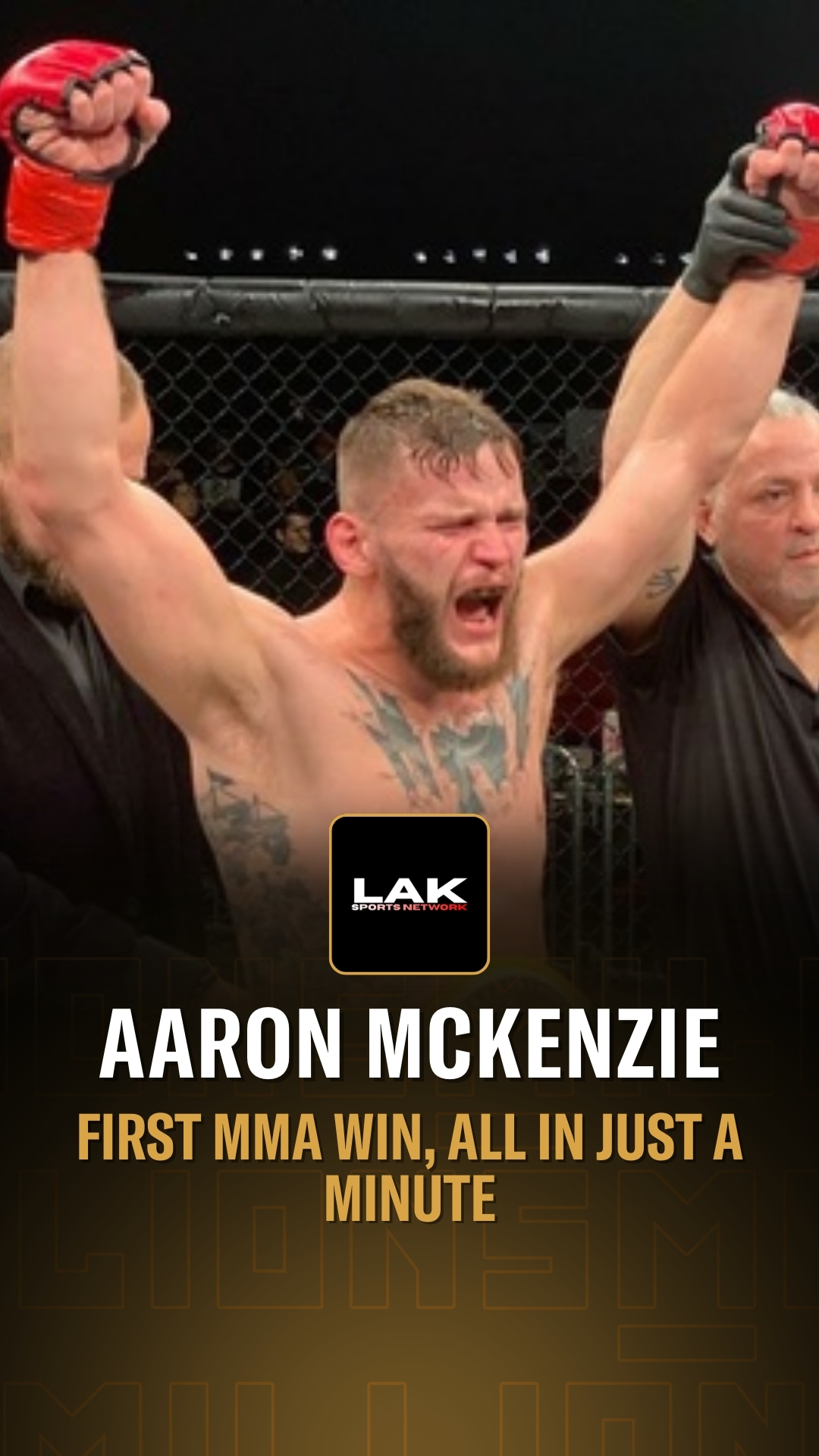 LAK SPORTS NETWORK: First MMA win, ... on MILLIONS LAK SPORTS NETWORK: First MMA win, ...
