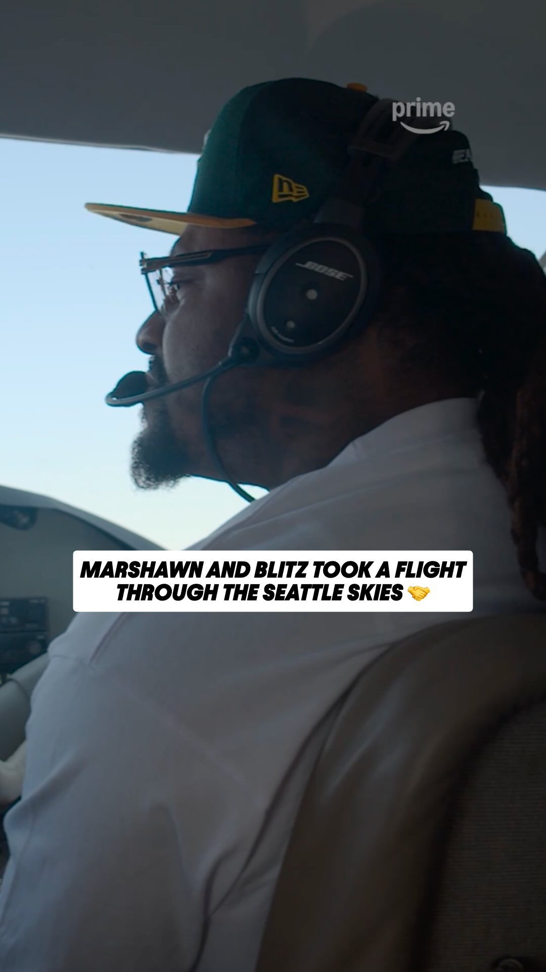 Marshawn and Blitz flying over Seat...
