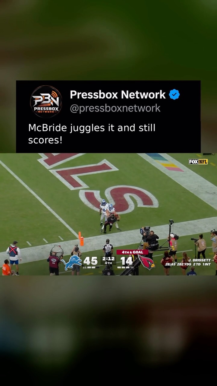 Trey McBride juggles and scores a t...