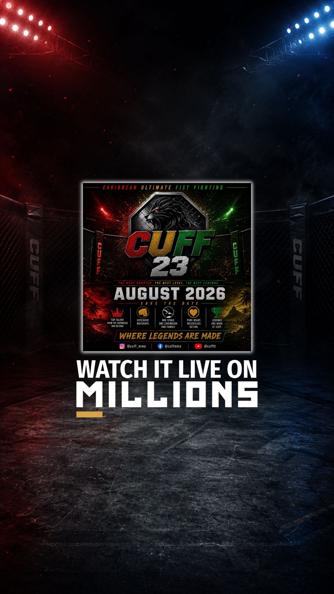 CUFF 23 | 12 MMA Fights. One Cage.