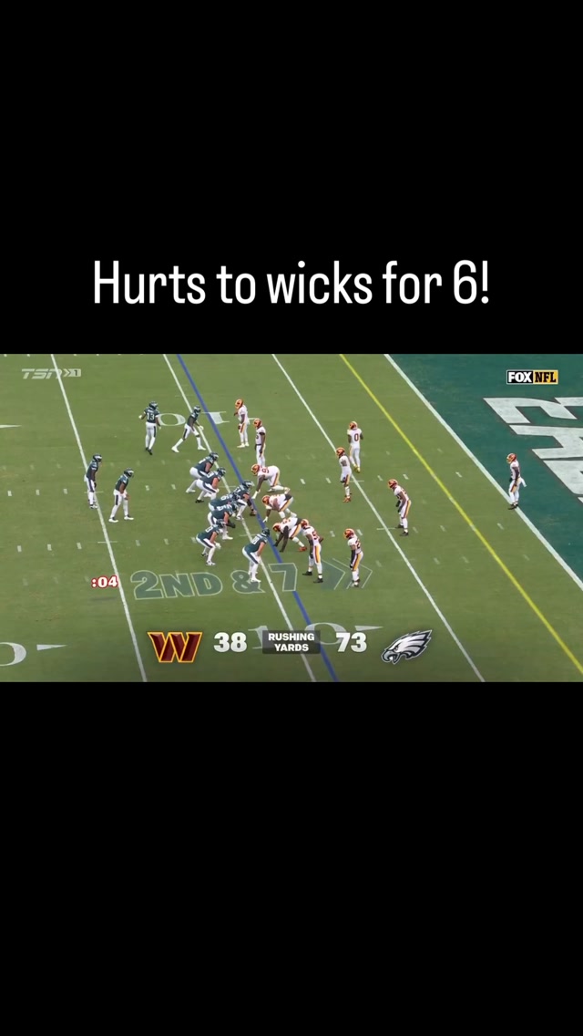 Hurts to Wicks for the Touchdown! E...