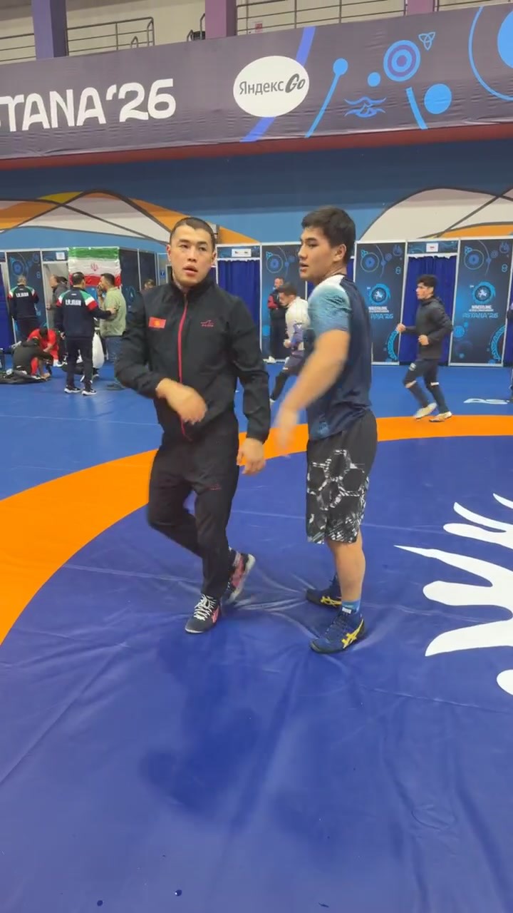Warm-up room heating up at the 2026...