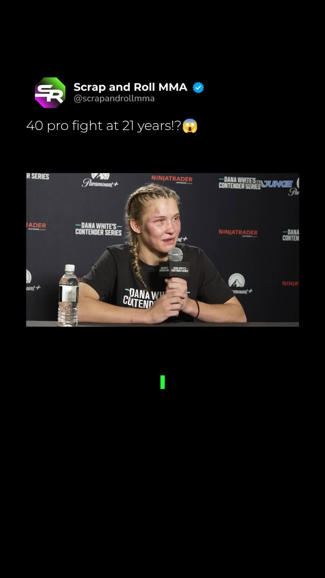 Smilla Sundell, 21, has 40 pro figh...