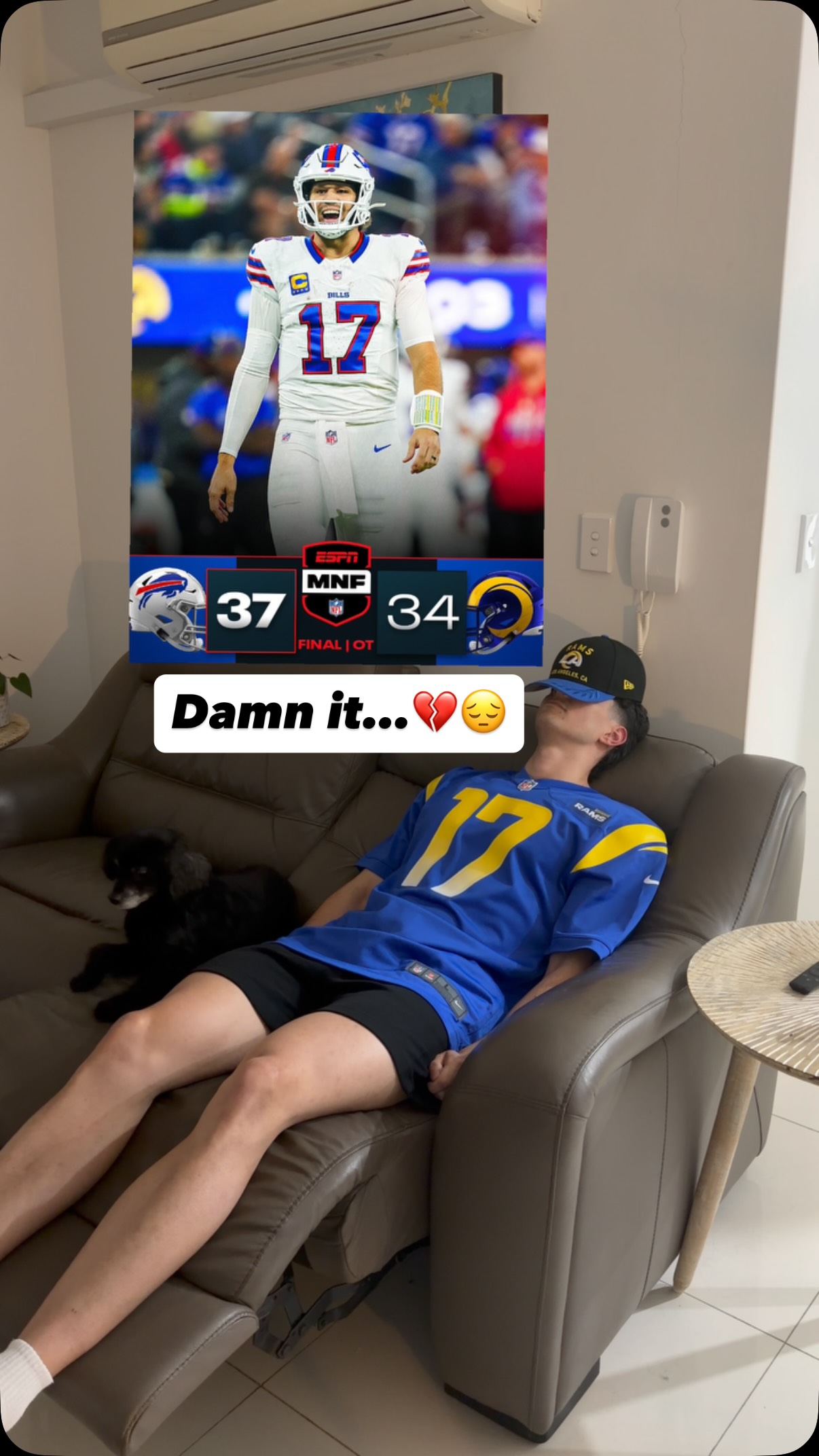 Rams fan reacts to a tough loss aga...