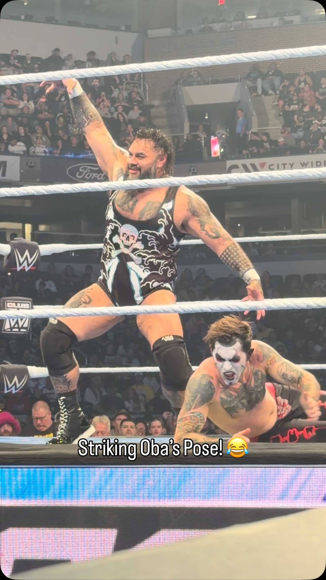 Bronson Reed mocks Oba Femi during ...