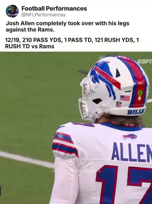 Josh Allen's MVP-level performance ...