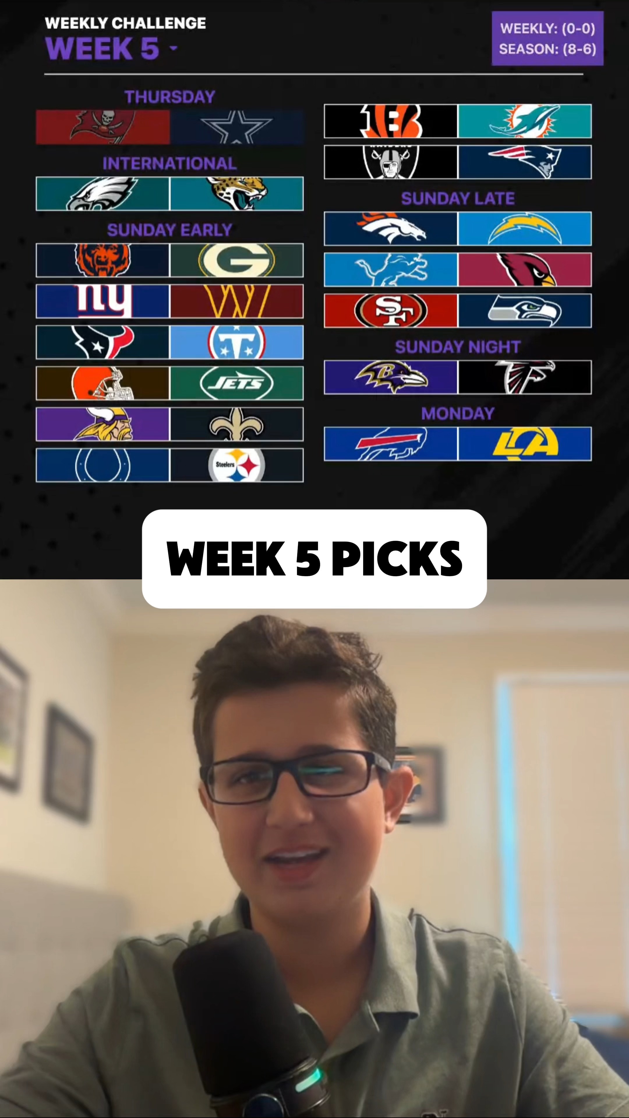 My OFFICIAL NFL Week 5 Picks