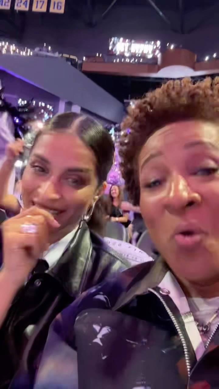 Fans enjoying Game 2 of the WNBA Fi...