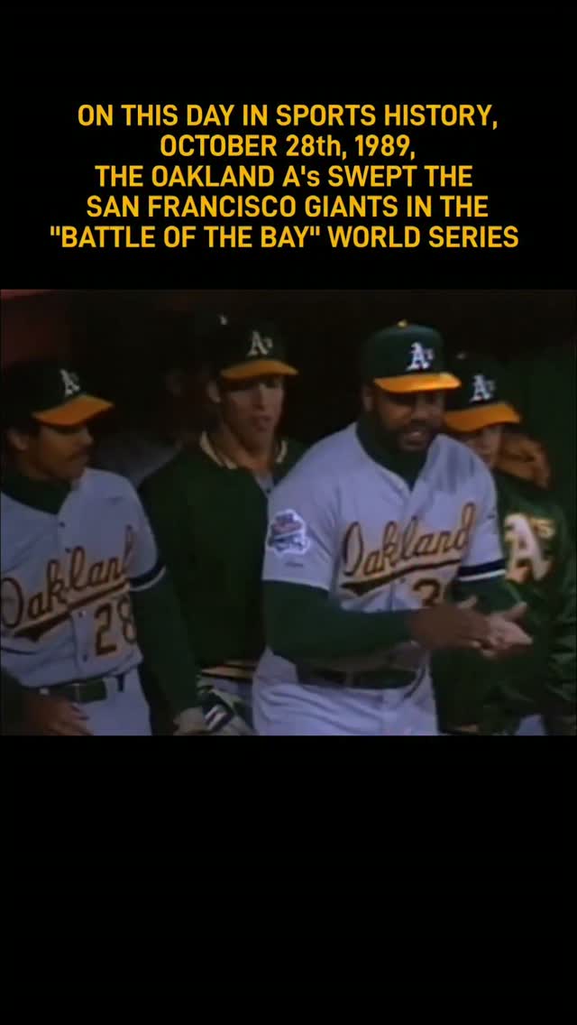 On This Day: Oakland A's Sweep Gian...