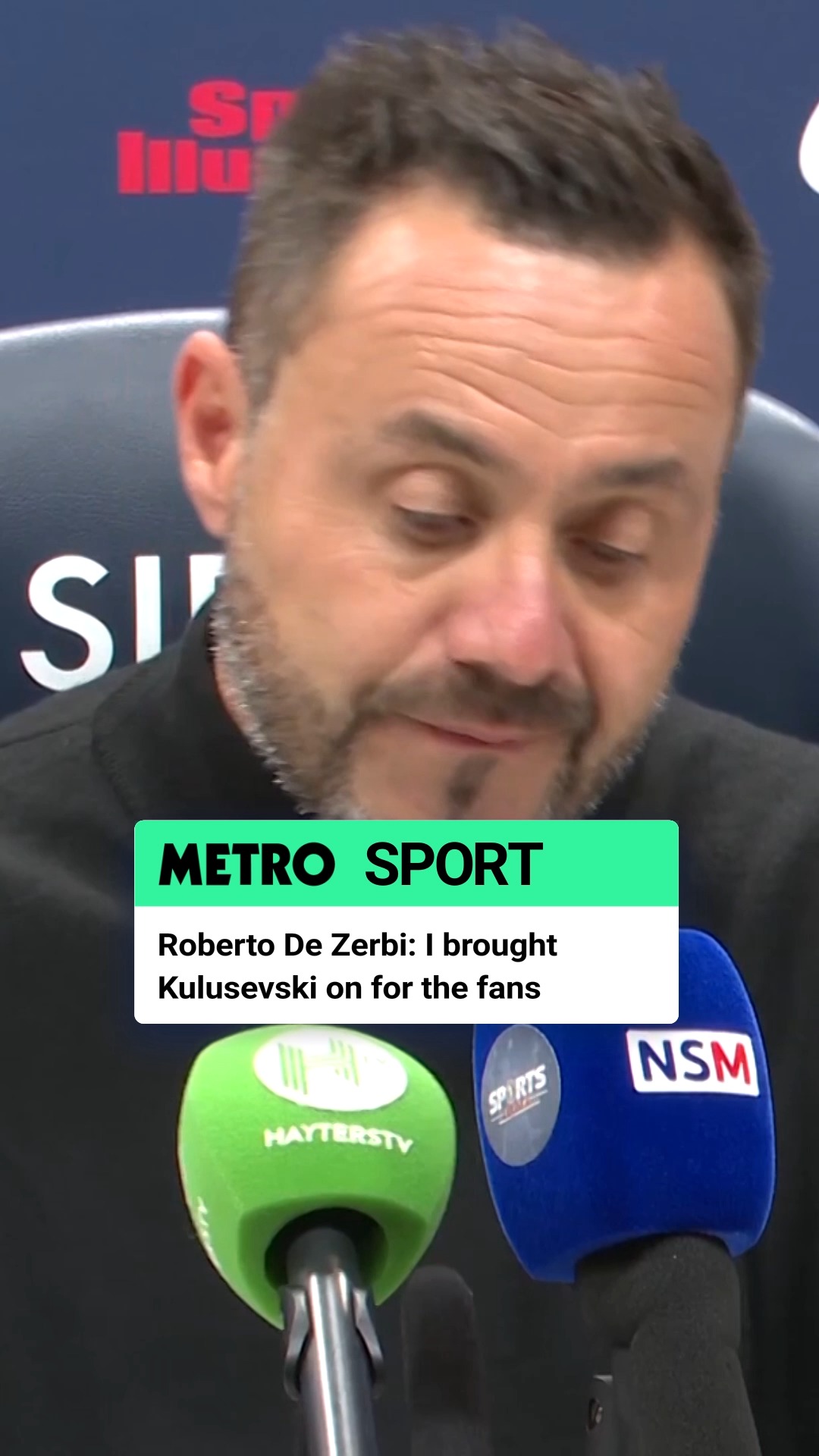 Tottenham manager Roberto De Zerbi ...