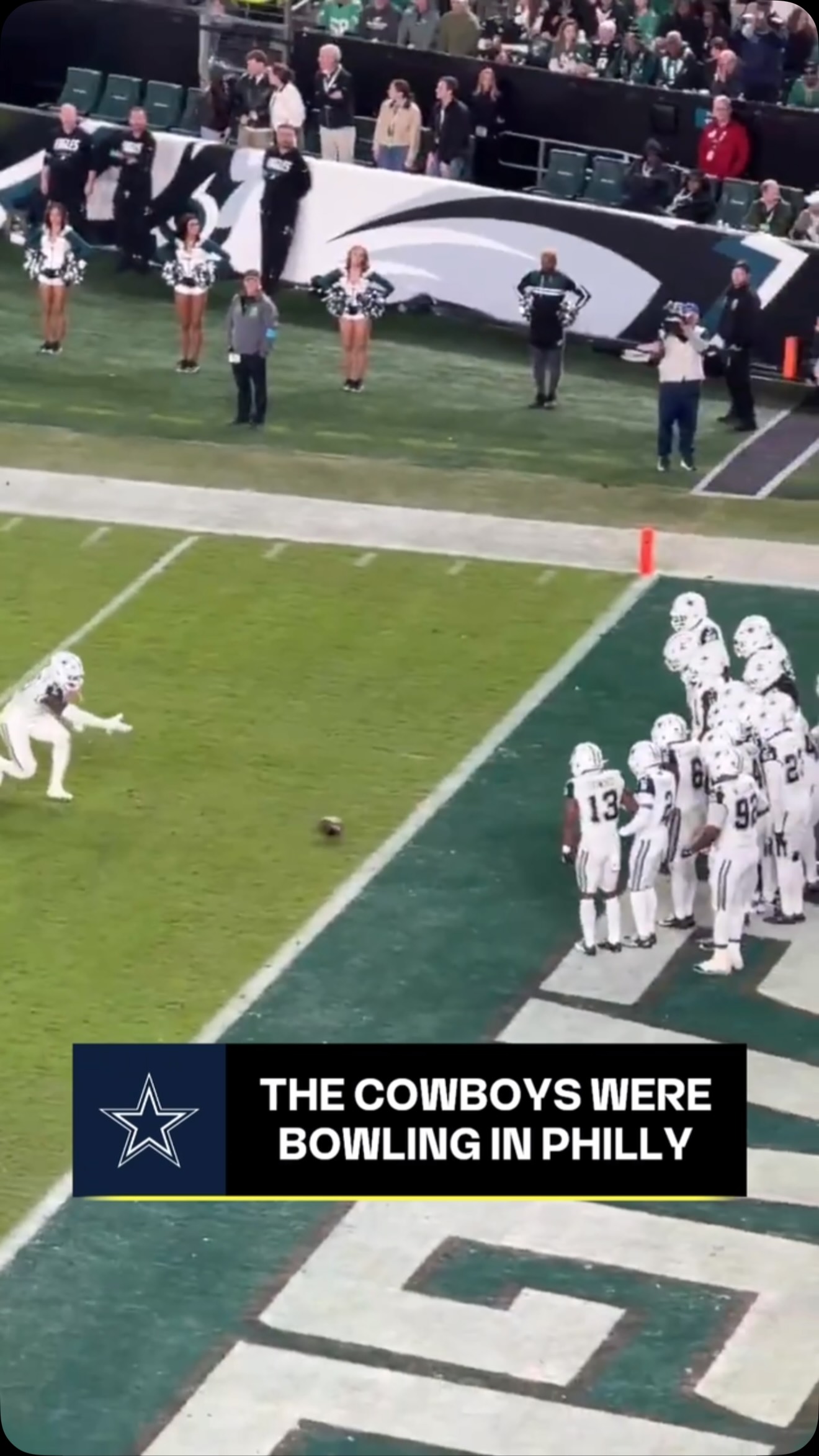 The Cowboys hit the bowling celebra...