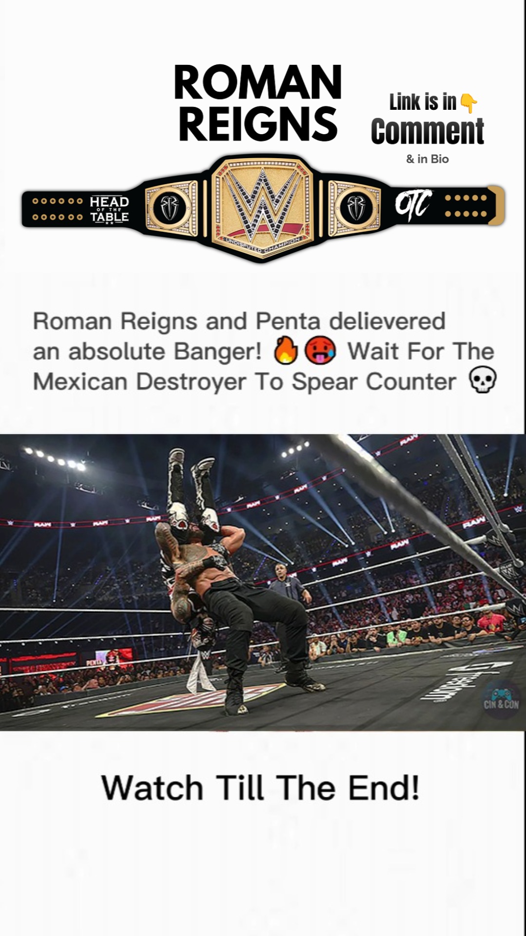 Roman Reigns vs. Penta on Monday Ni...