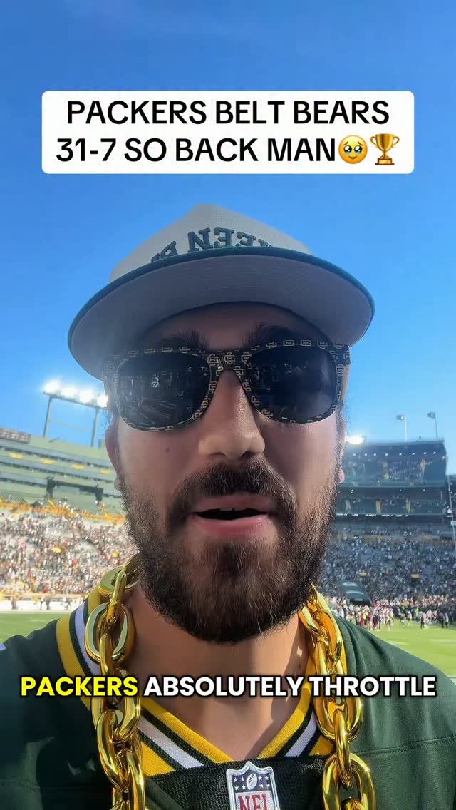 Packers Fan Reacts to 31-7 Victory ...