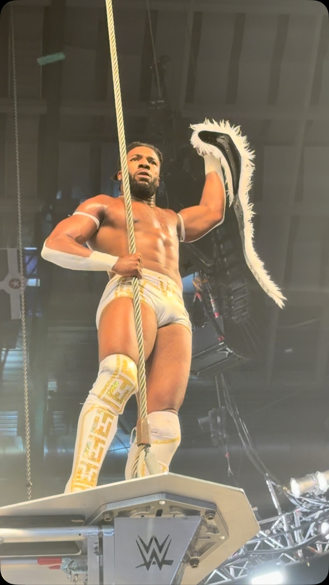 Trick Williams on top of the world