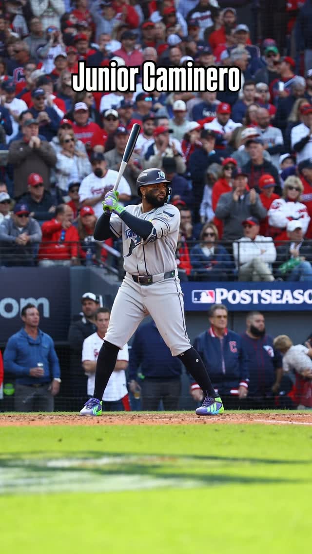 Junior Caminero at the plate