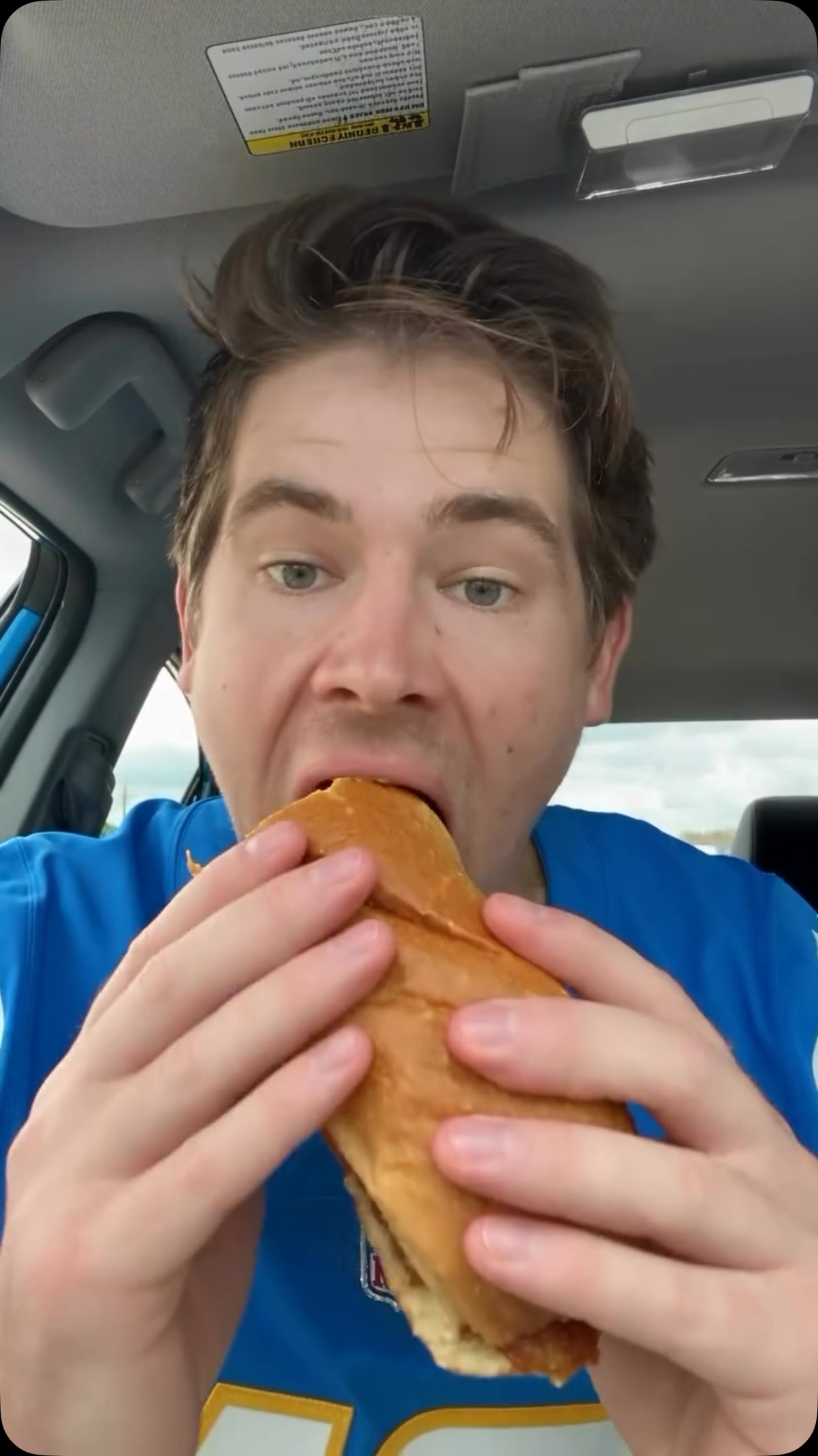 Justin Herbert eating the meatball ... on MILLIONS Justin Herbert eating the meatball ...