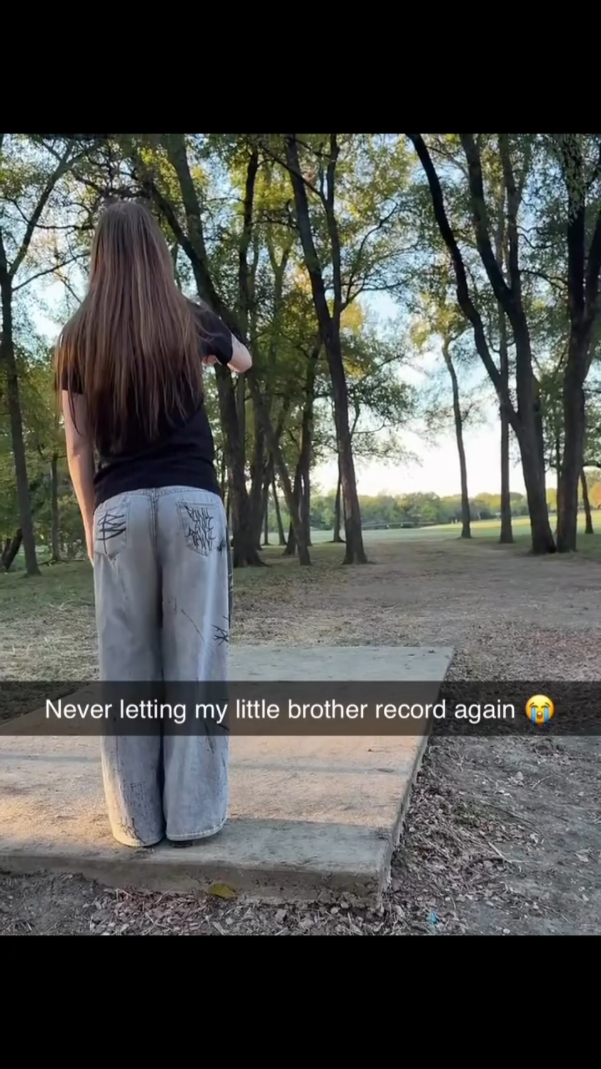 Never let my little brother record ...