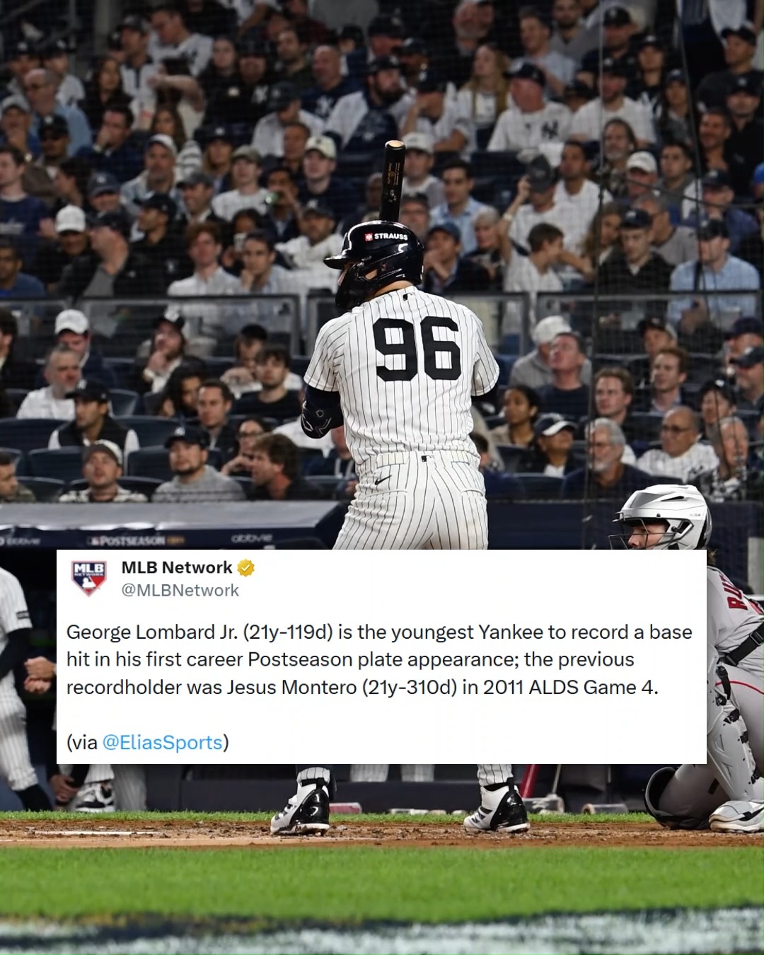 George Lombard Jr. sets Yankees rec...