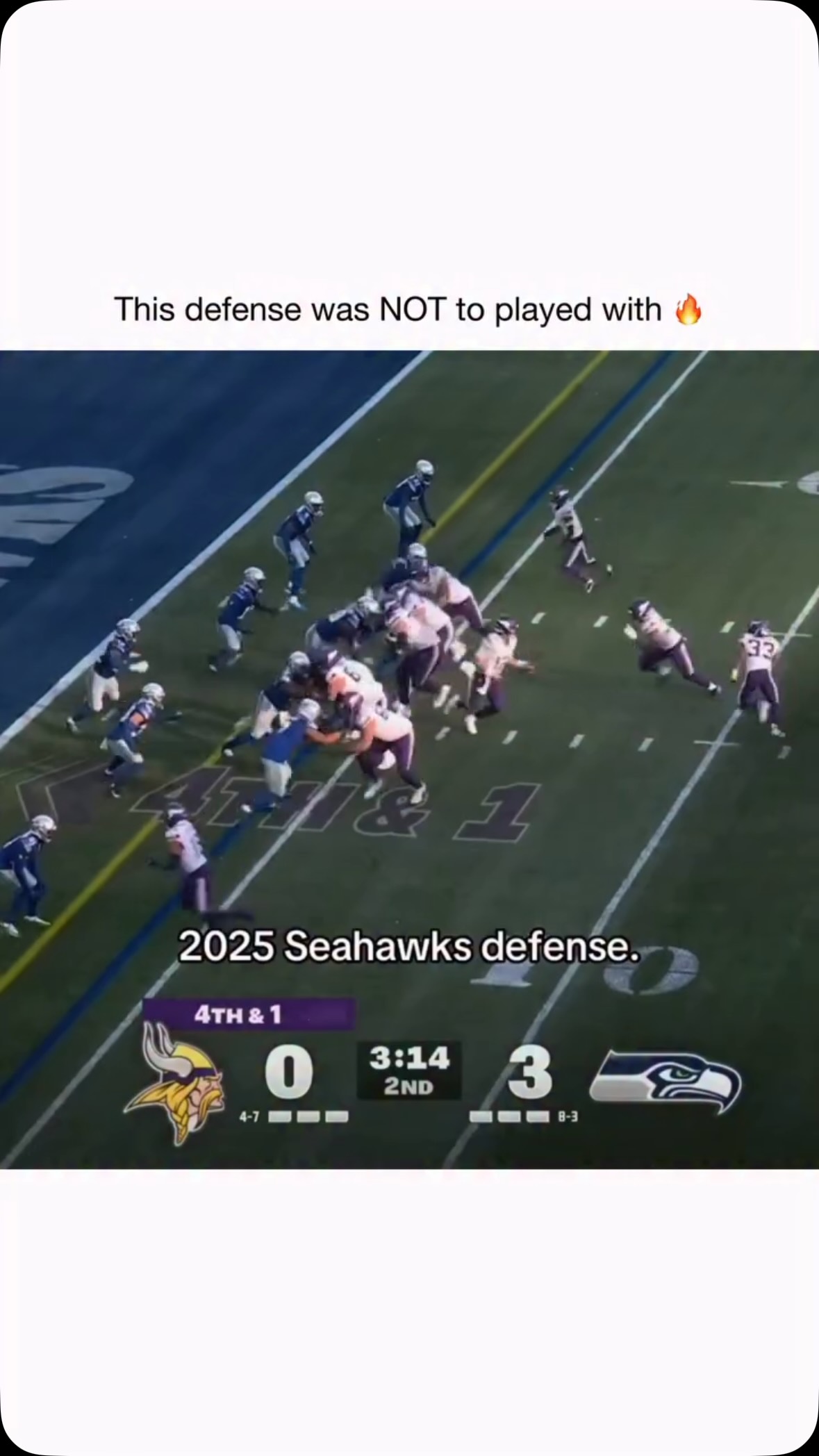 2025 Seattle Seahawks defense was "... on MILLIONS 2025 Seattle Seahawks defense was "...