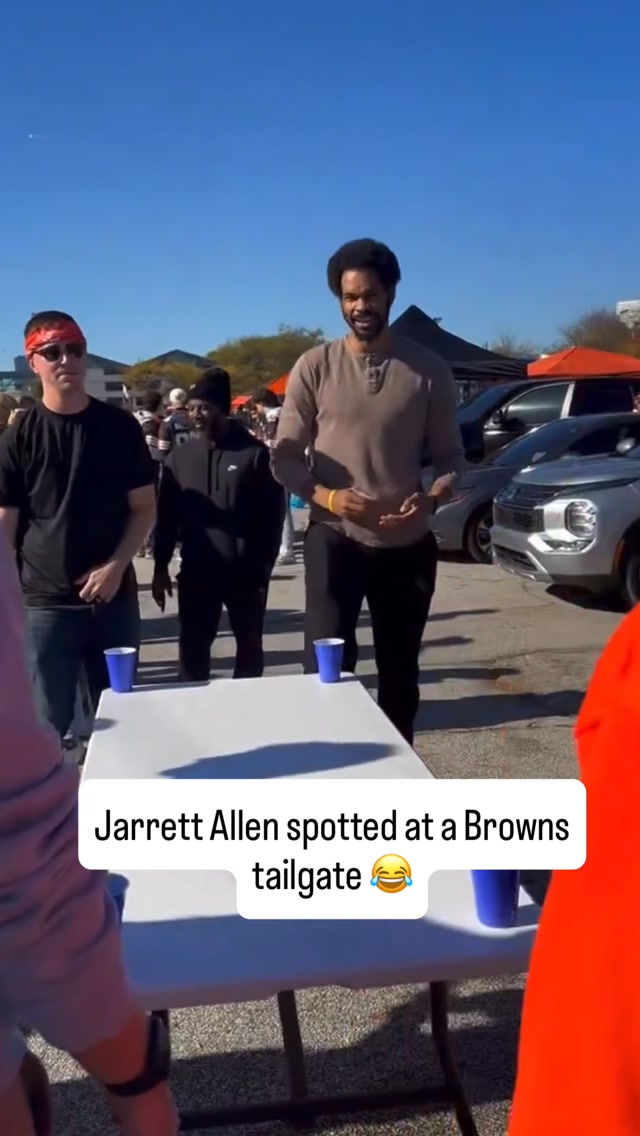 Jarrett Allen at a Cleveland Browns...
