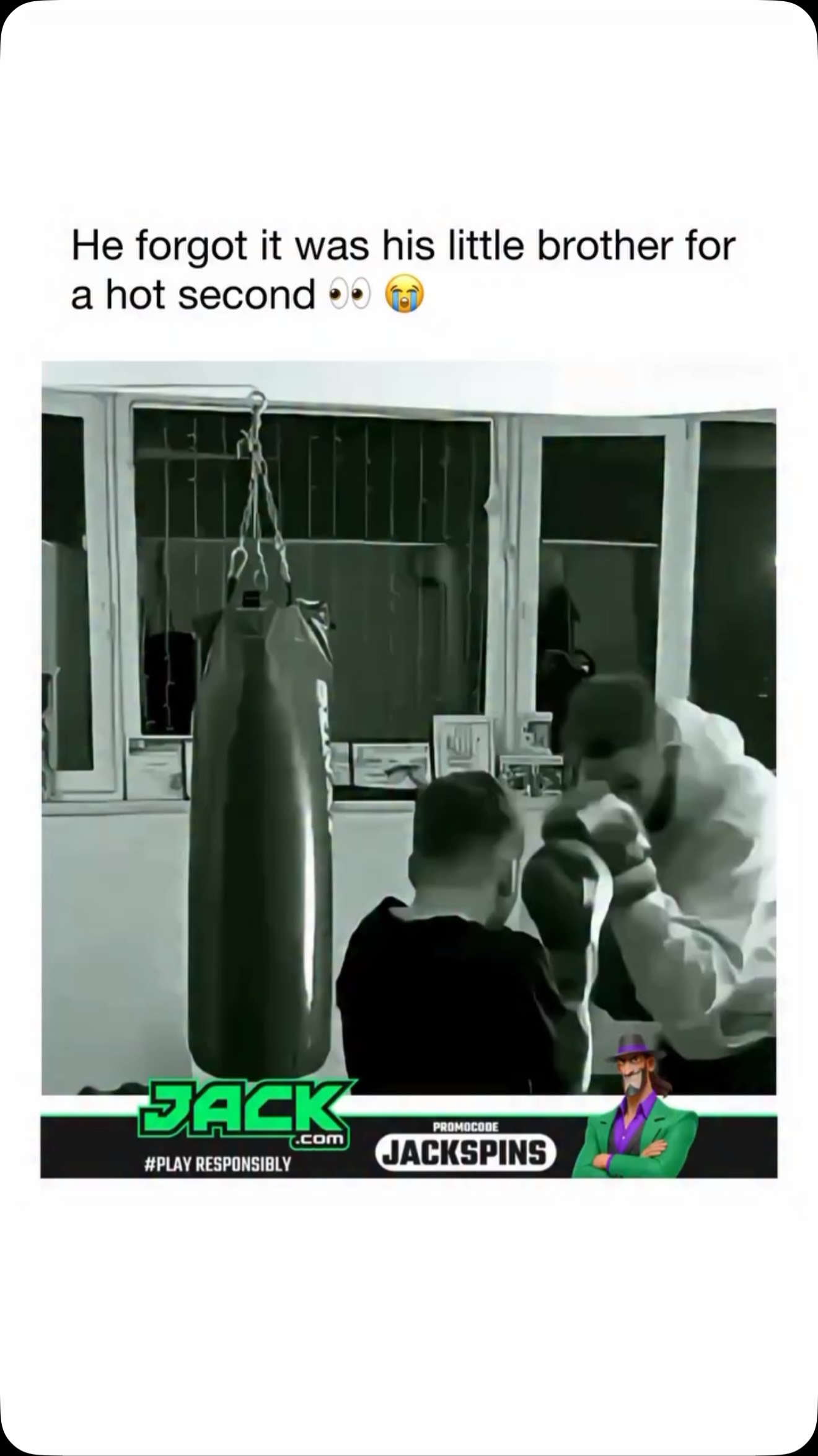 Boxer accidentally kicks kid during...
