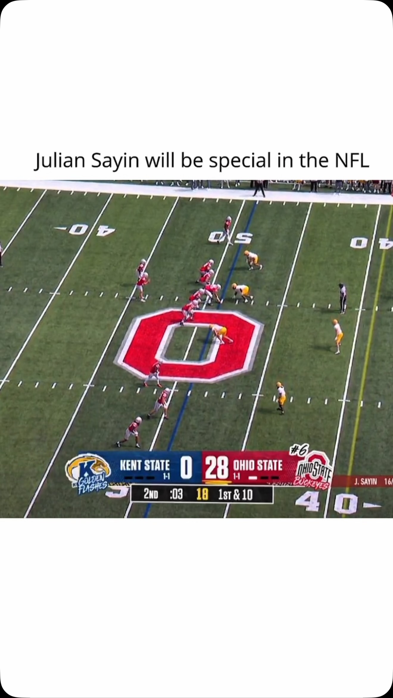 Julian Sayin completes a Hail Mary ... on MILLIONS Julian Sayin completes a Hail Mary ...