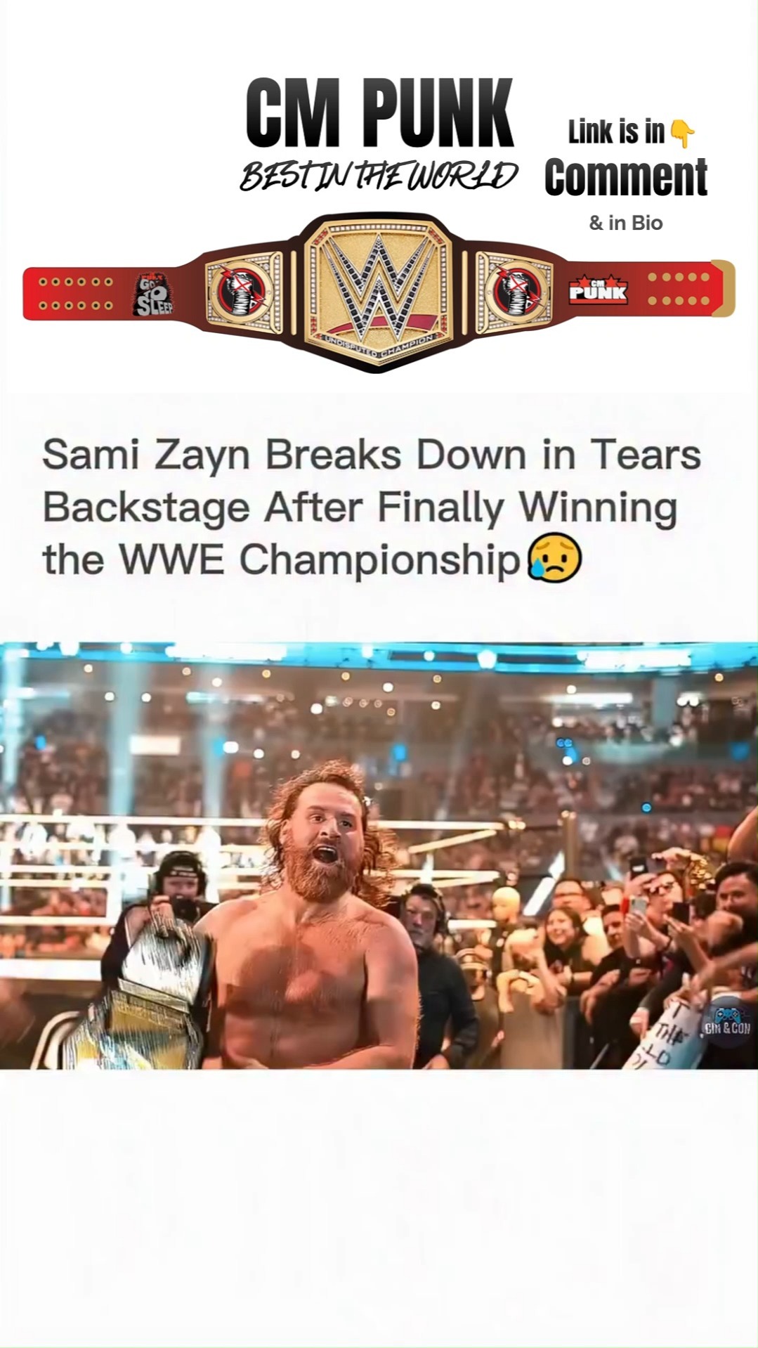 Sami Zayn Breaks Down in Tears Afte...