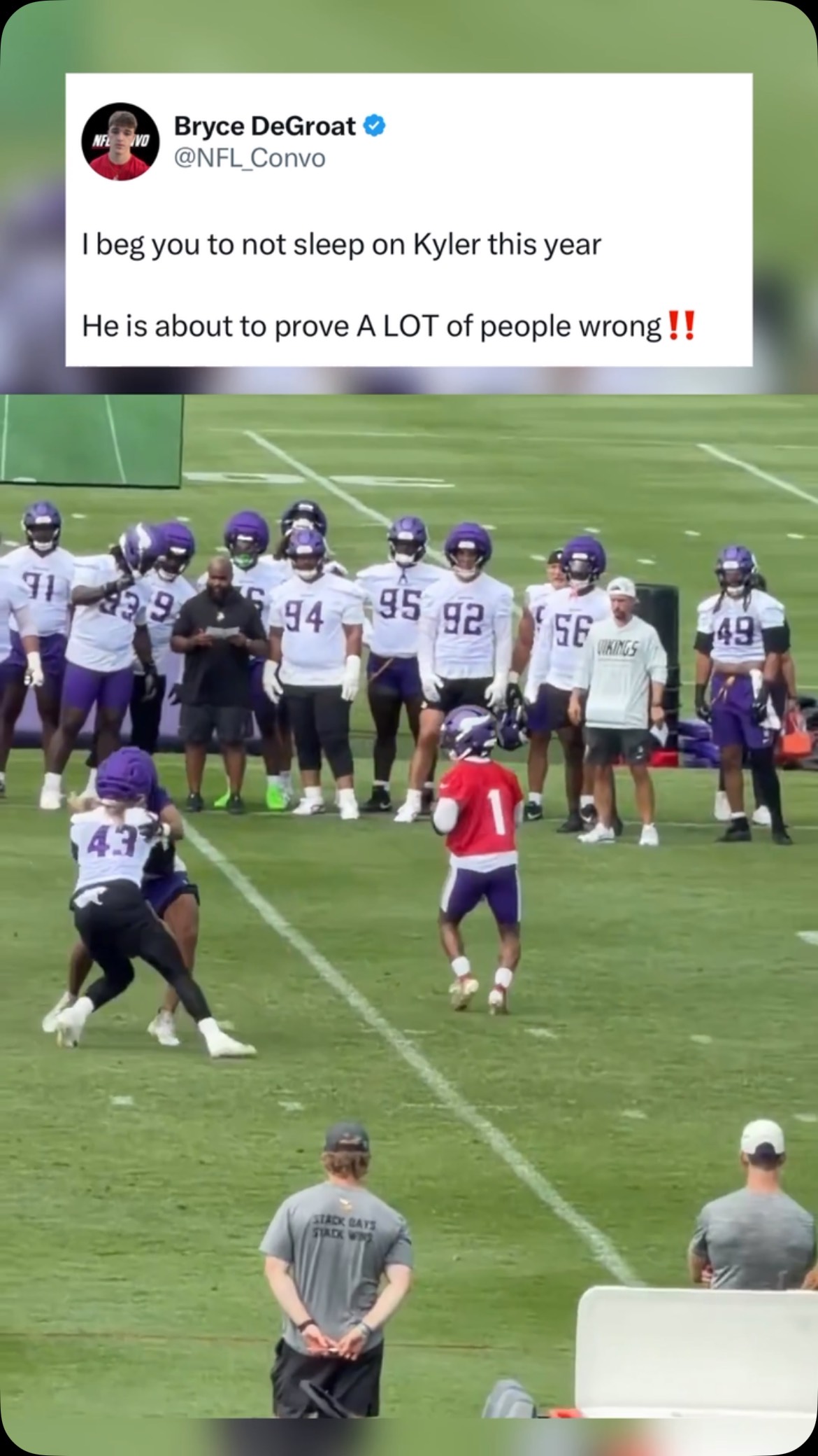 Kyler Murray letting it fly in Viki...
