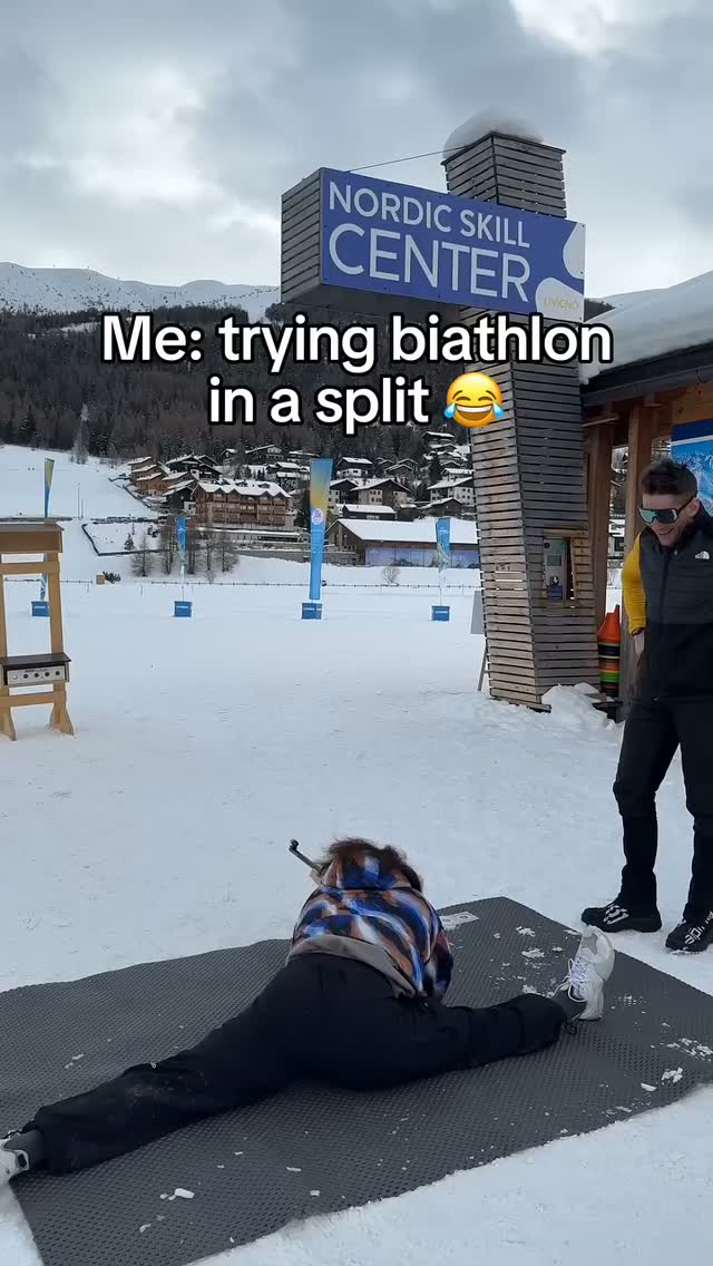 Trying biathlon in a split at the N...