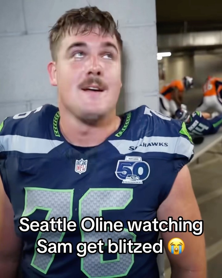 Seattle Oline watching Sam get blit...